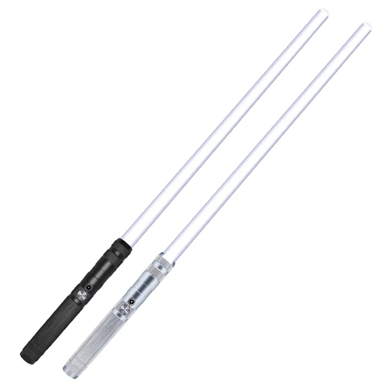 AM-Laser Light Saber Rechargeable Flash 2 in 1 Shock Technology Sound Effect 15 Color Cosplay Toys Birthday Gift-A