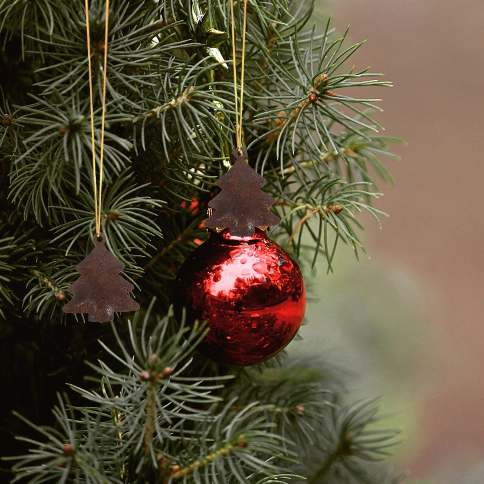 

10 Pcs Retro Iron Bell DIY Wreath Tree Ornaments Christmas Door Bells Crafts Pendant Charms Hanging Shaped