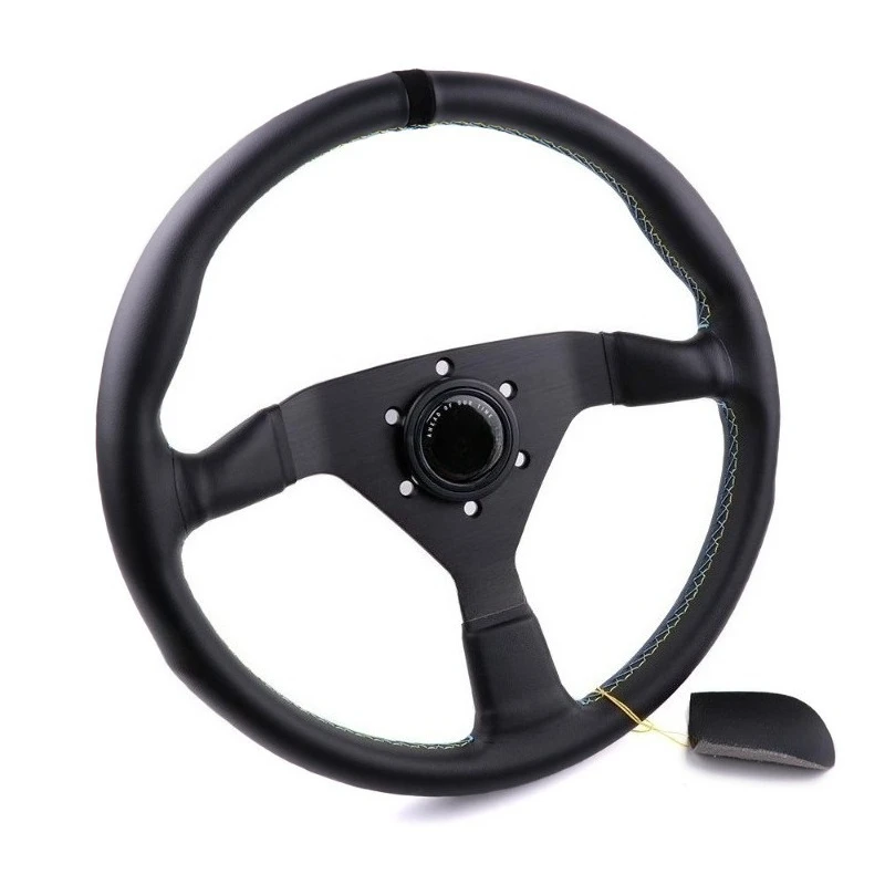 

14-Inch modified sports racing steering wheel, modified general leather quick-release steering wheel