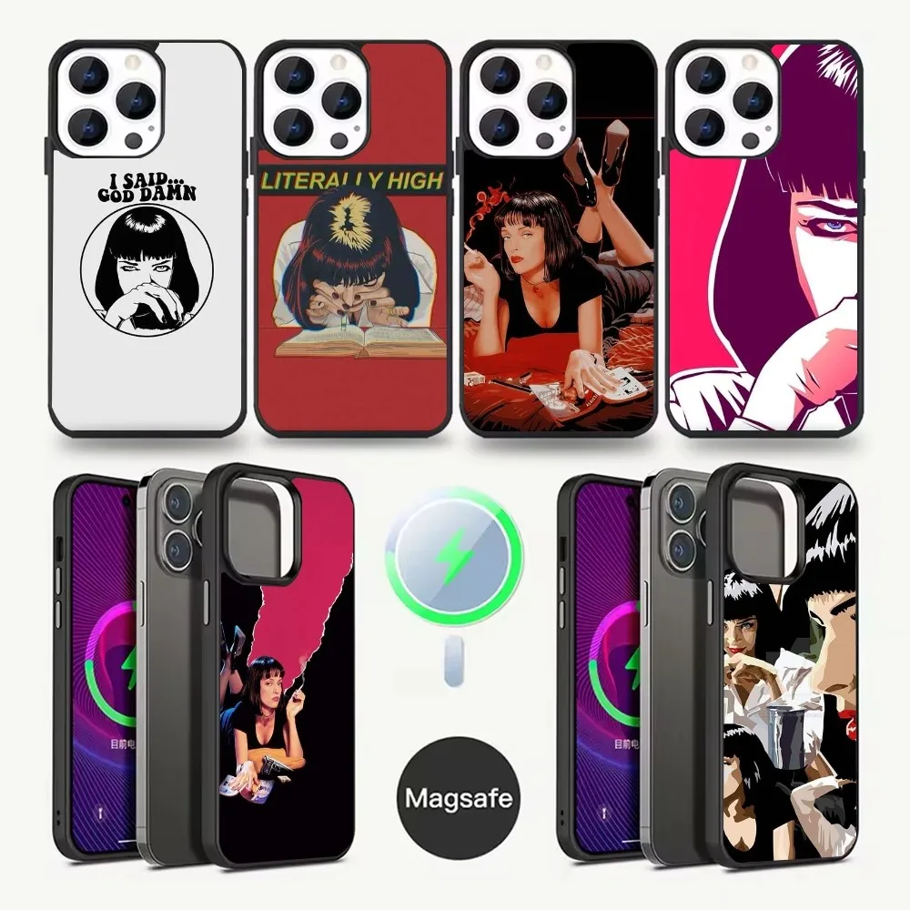 

Movie Pulp Fiction Phone Case For iPhone 16,15,14,13,12,11,Pro,Max,Plus,Mini,Magsafe,Magnetic Wireless Charging Case