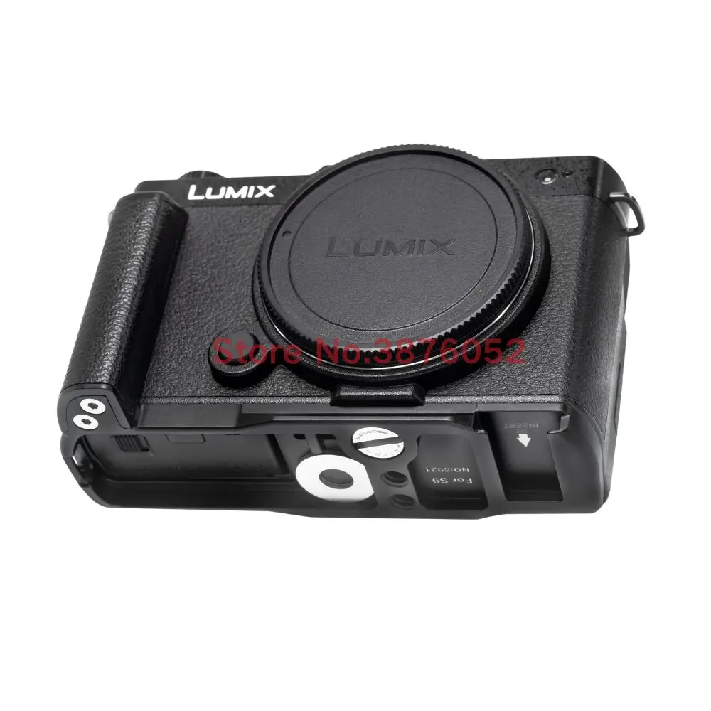 PEIPRO S9 سبائك الألومنيوم الإفراج السريع L لوحة حامل كاميرات مراقبة عالي الجودة قبضة اليد مع جلد البقر ملفوفة لكاميرات LUMIX S9 #3