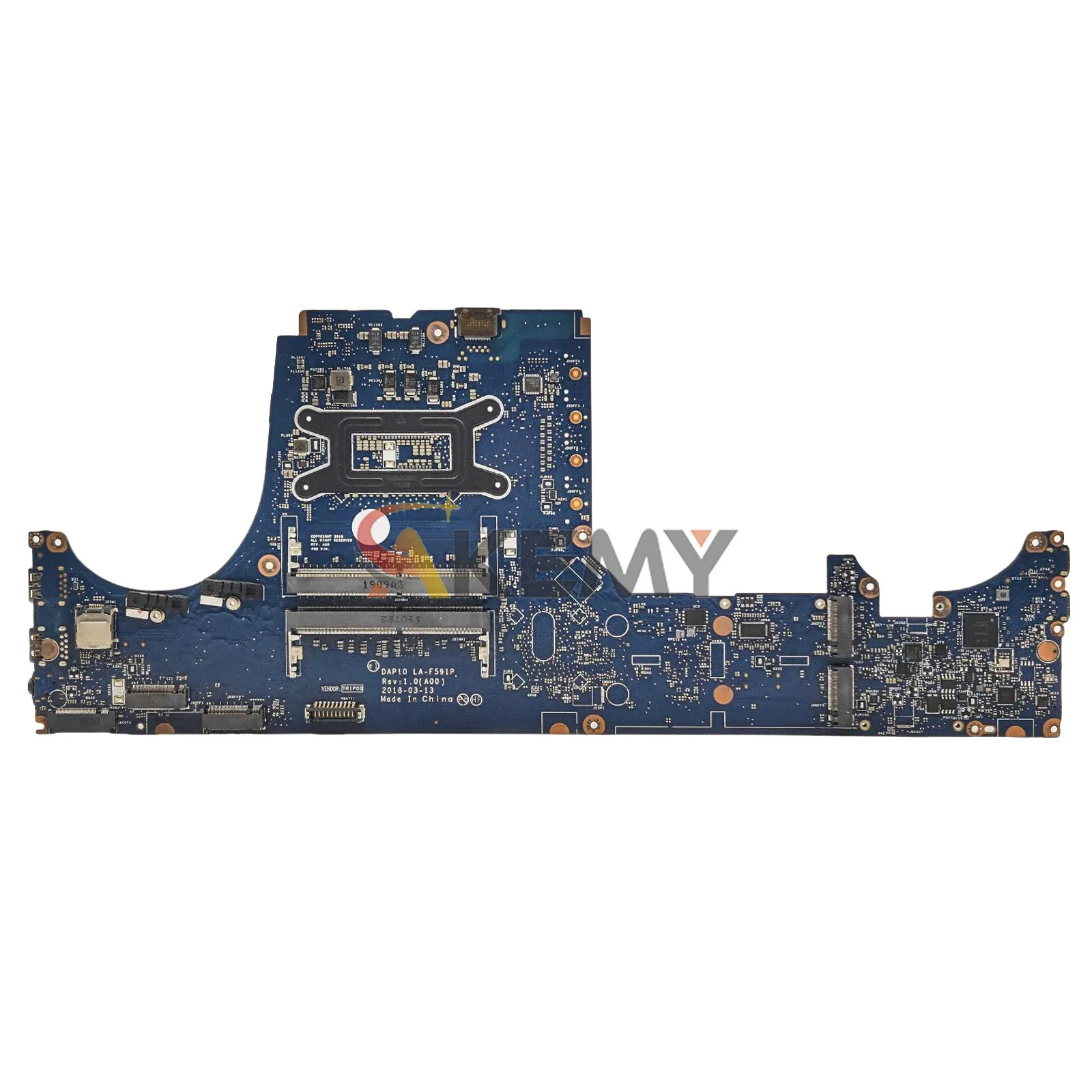 Para dell precisão 7530 notebook mainboard LA-F591P com i5 i7 i9 8th cpu 02nrm 0y0mpw 0xm3hc 100% totalmente testado
