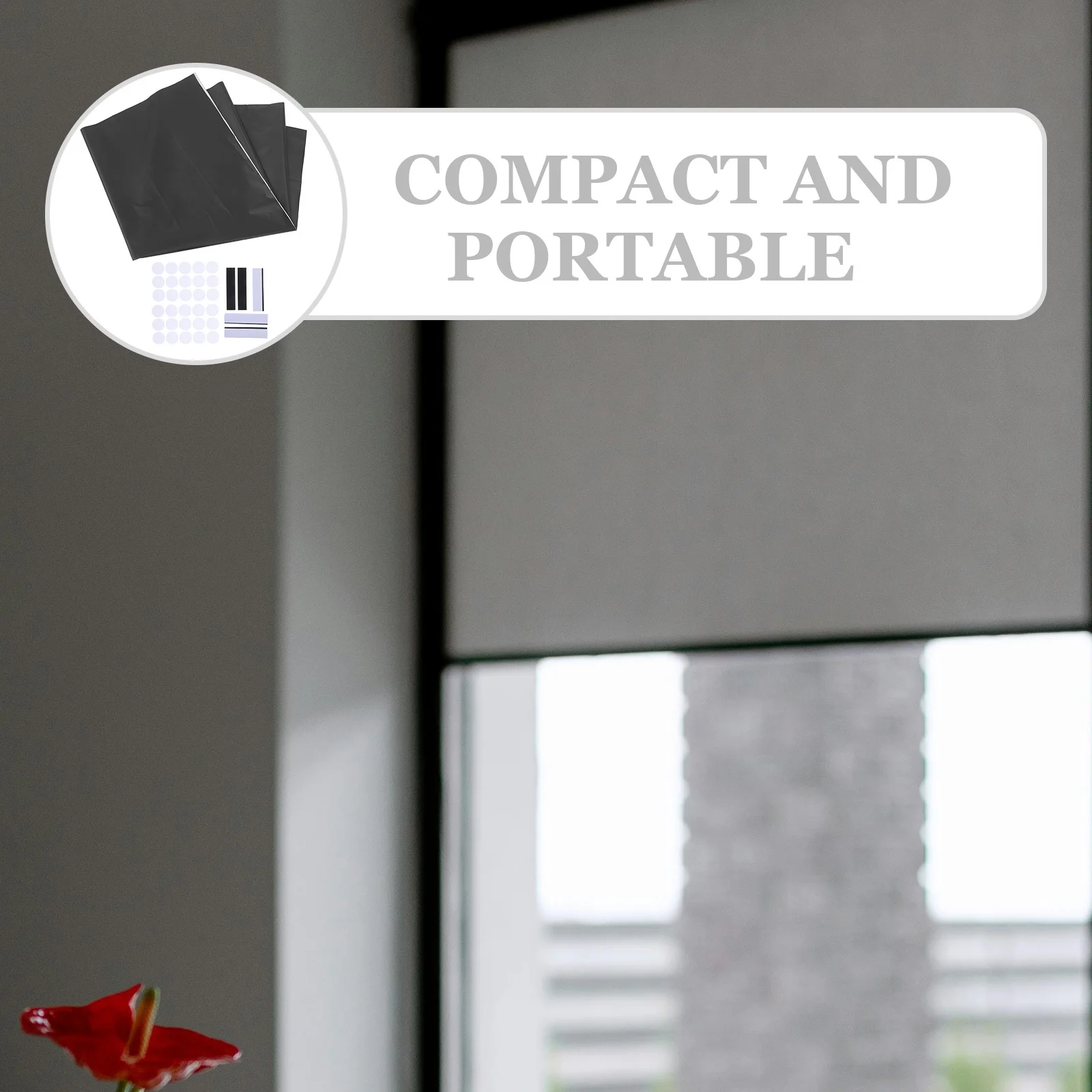 Pare-soleil occultant pour fenêtre Portable 59X39 pouces, rideau bloquant la lumière en tissu Oxford 420D, isolation thermique, facile à installer pour la crèche