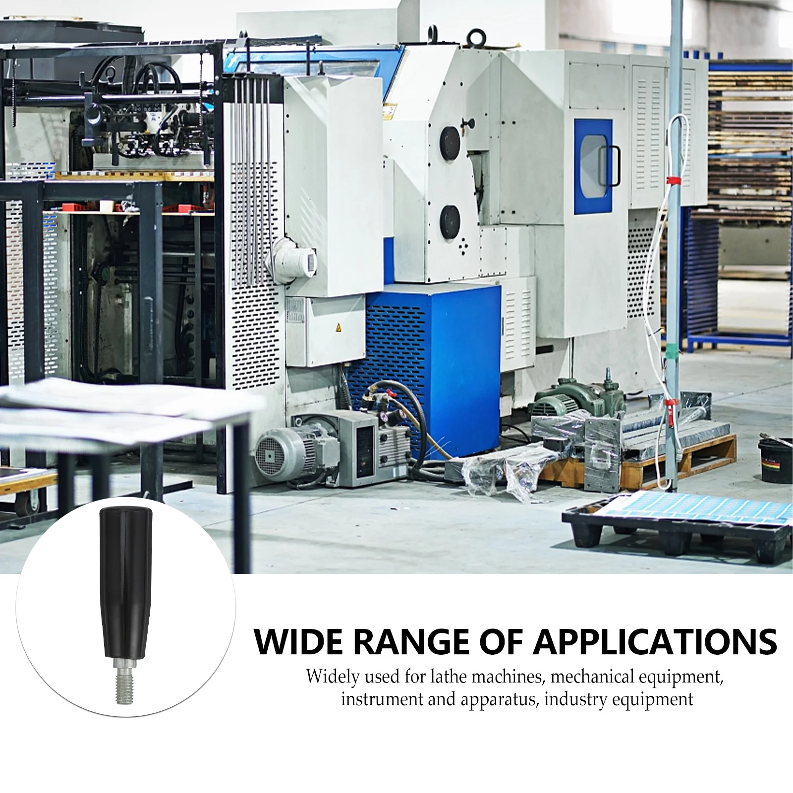 

4pcs Revolving Handle Grip Bakelite Threaded Rotating Handle For Lathe Machine Milling Equipment Industrial Machinery Tool Parts