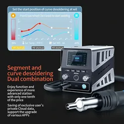 AiXun H314 Intelligent 1400W Hot Air Gun Rework Digital DeSoldering Station High Power for Phone BGA PCB Repair Welding Tool