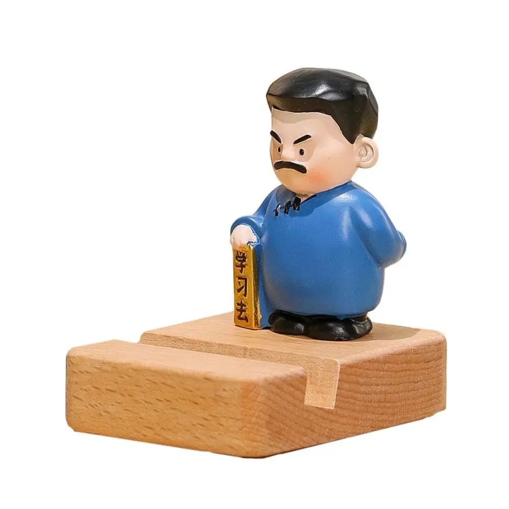 

Забавная подставка для телефона из смолы, эстетичная древняя одежда, держатель для мобильного телефона в китайском стиле, статуя, портативный мультяшный настольный ленивый кронштейн