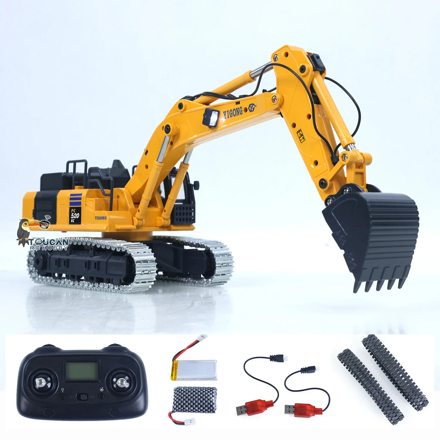 

YG Model Mini 1/50 Updated RTR 970 636 RC Machine Construction Cars Remoted Digger Truck Hobby Light Sound Toy