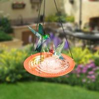 Bird Feeder Outdoor Deck Gift Decorative Birdbath Hanging Bird Bath Water Bowl for Backyard Lawn Garden Outside Attracting Birds