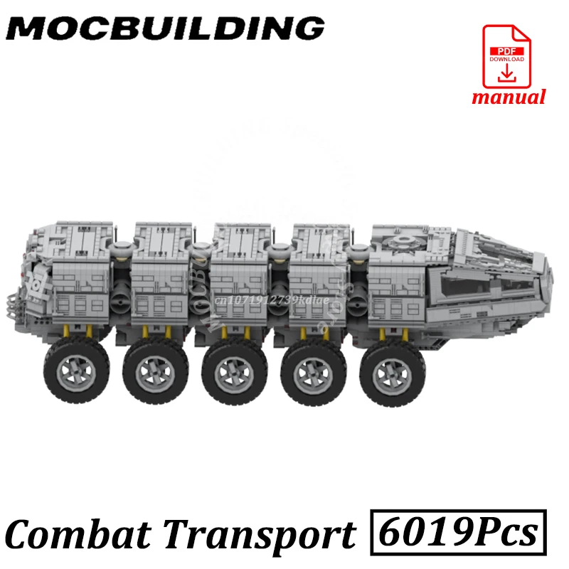 Transport Car Military Combat Vehicle MOC Building Blocks Brick Toys Creative Space Movie Construction Gift