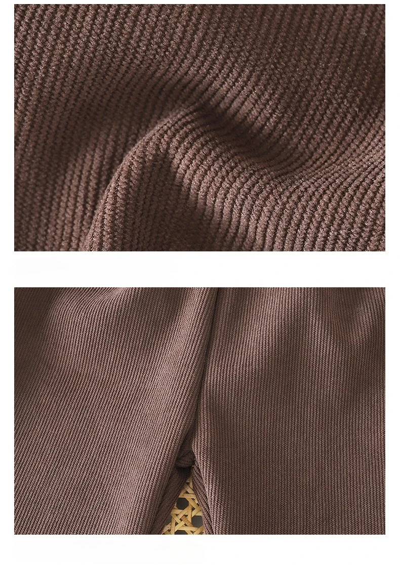 Frühling Herbst Winter Neue Mädchen-Hose mit Fake-Two-Piece-Effekt Schmal Geschnittene Hochtaillierte Rockhose für Kinder Leicht Ausgestellte Hose – Detail 12