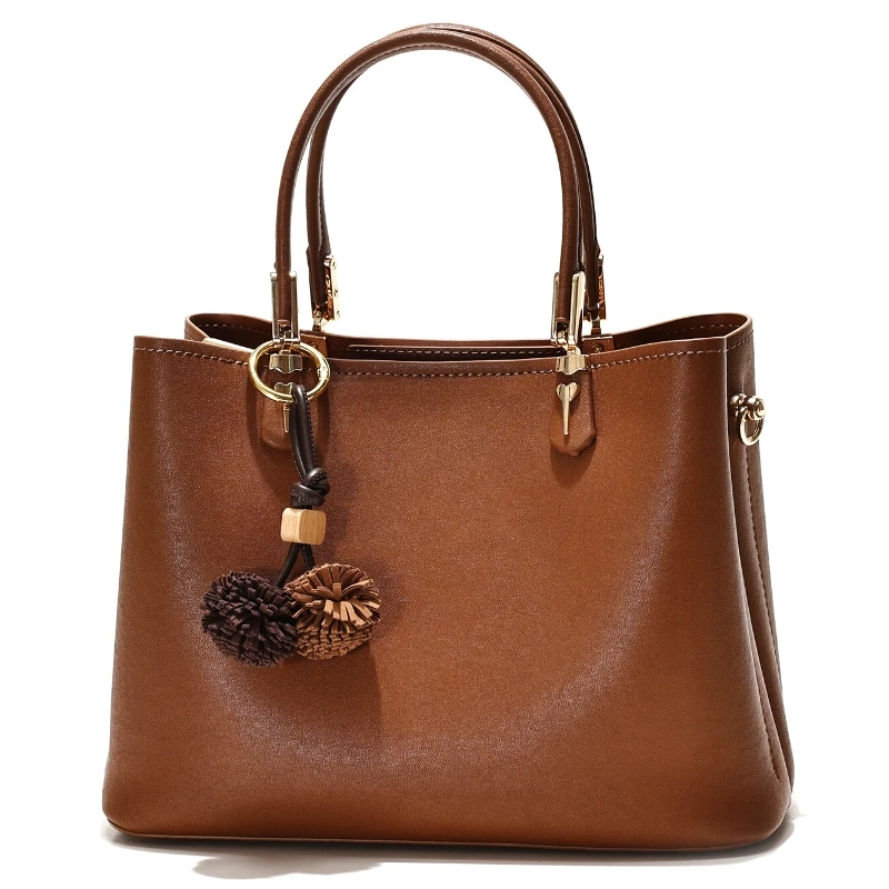 

2025 New Daily Fashion Women's Handbag Bag Vintag Simple Soft PU Leather Large Capacity Tote Batg Suitable for Daily Commuting