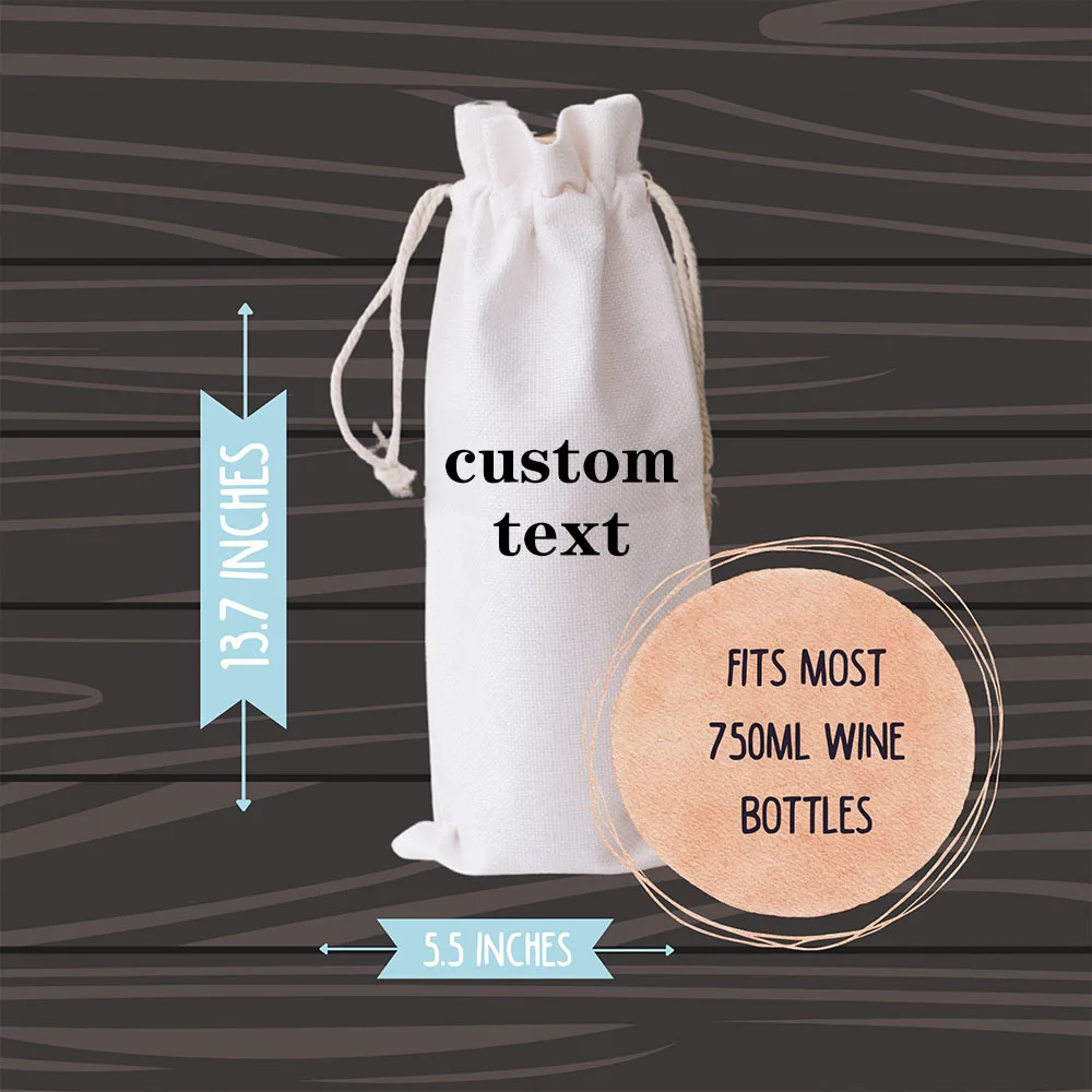 Personalized Wine Bag Pairs Well With Getting Married Gift for Couples  Wine Bottle Bags Wedding Party Decoration