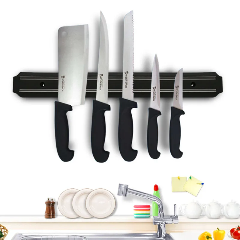 Magnetic Knife Holder Wall-mounted Kitchen Magnet Magnet Convenient and Practical Knife Holder Punch Free