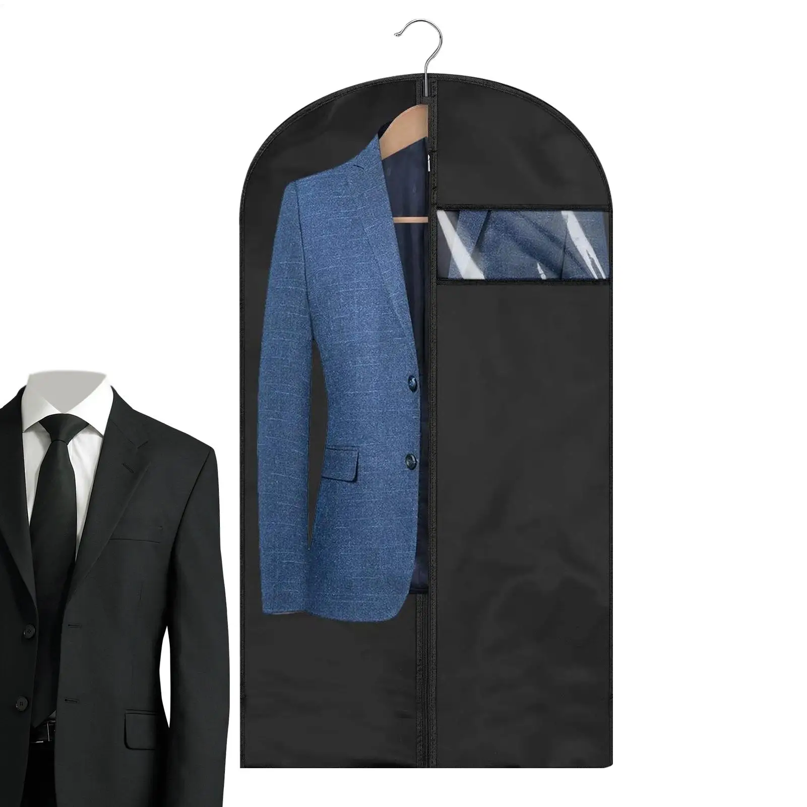 Garment Bags for Travel Suit Storage Bag Clothing Protection Dust Cover for Home Travel Weekend Moving Packing Gowns Coats