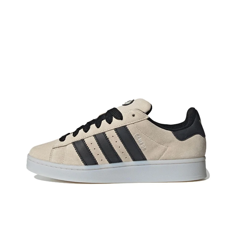 Adidas Originals CAMPUS 00s Leather Abrasion Resistant Low top Skateboard Shoes Unisex White Black HQ8711