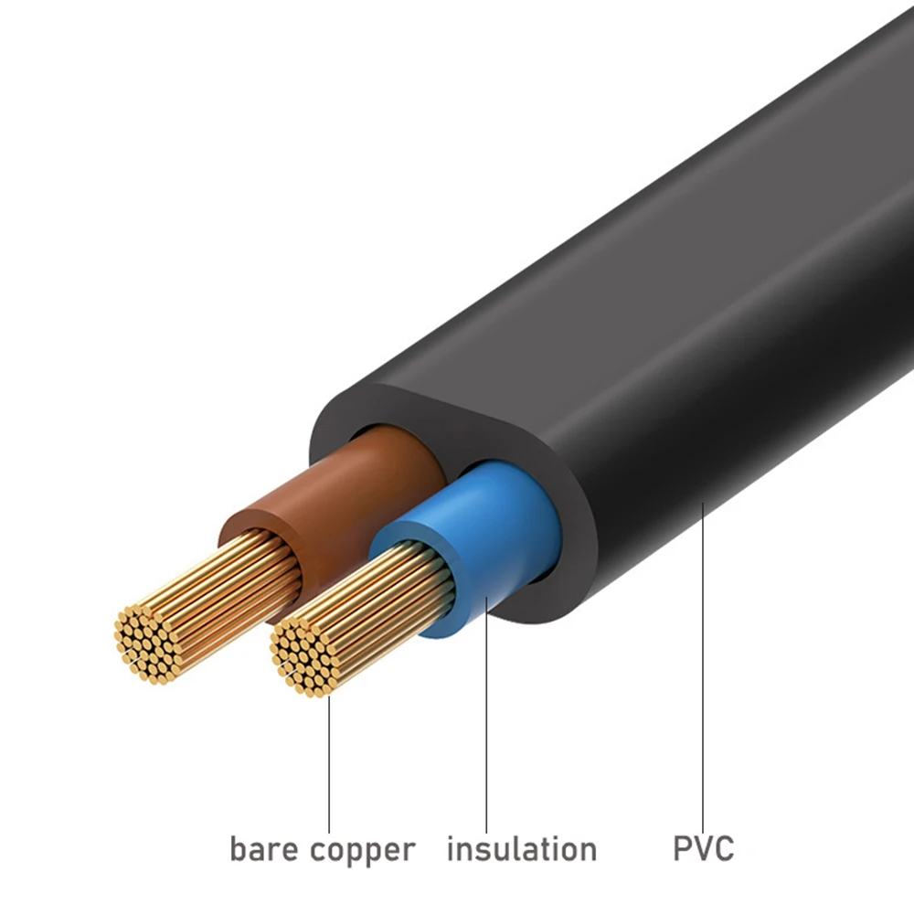 EU Netsnoer EU wisselstroomkabel Figuur 8 C7 naar Euro Eu Europese 2-pins wisselstroomstekker netsnoer voor PS4 Xbox PS5 netsnoer