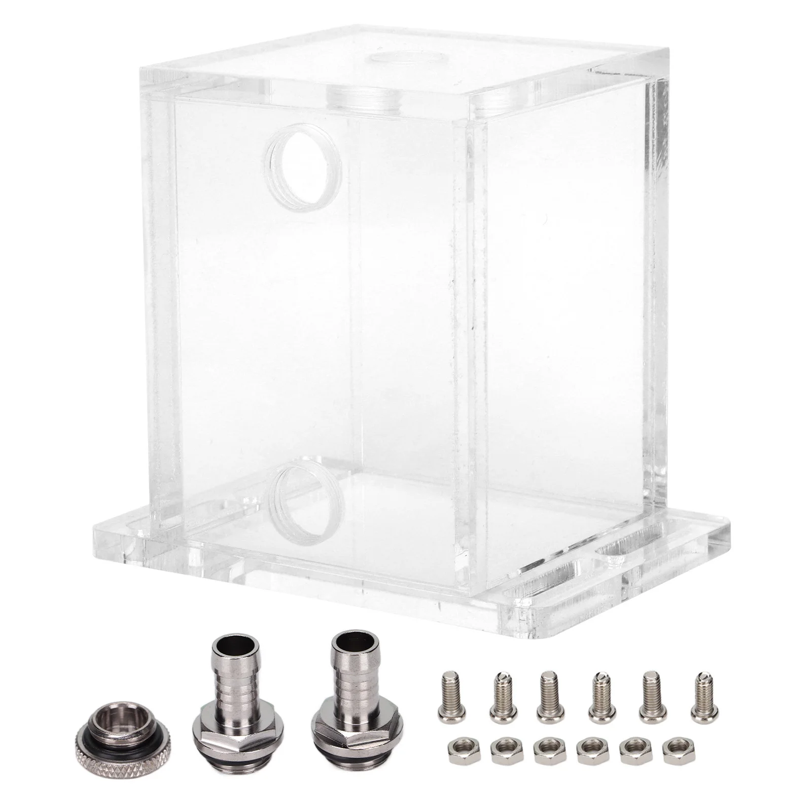 

Acrylic Water Tank GQSX‑T3 Fully Transparent 3 Holes Water Cooler with Extension Fixation for Computer CPU Computer Accessories