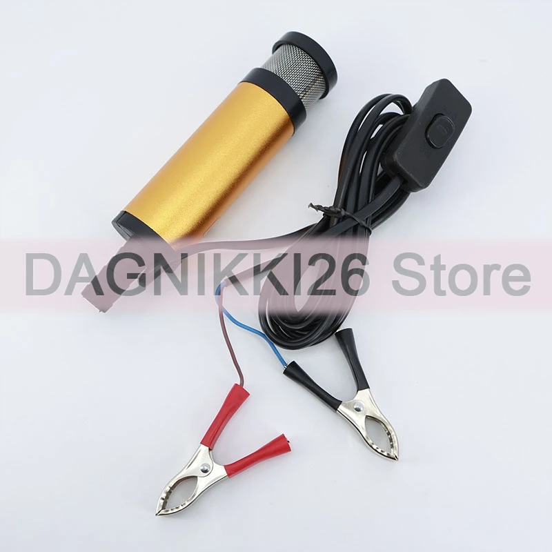 DC mini 12V Car Oil Change Fuel Pump 12L Electric Diesel Water Pumping Tools For Boat Marine Trailer Truck crocodile clip 38mm U