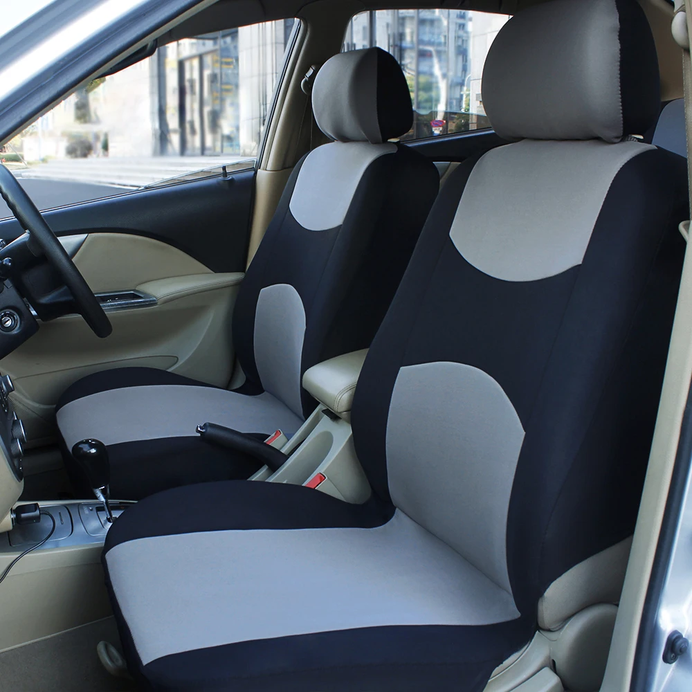 AUTO HIGH Universal Auto Seat Covers For Car Truck SUV Van 2 Seater Front Protector Front Pair Polyester
