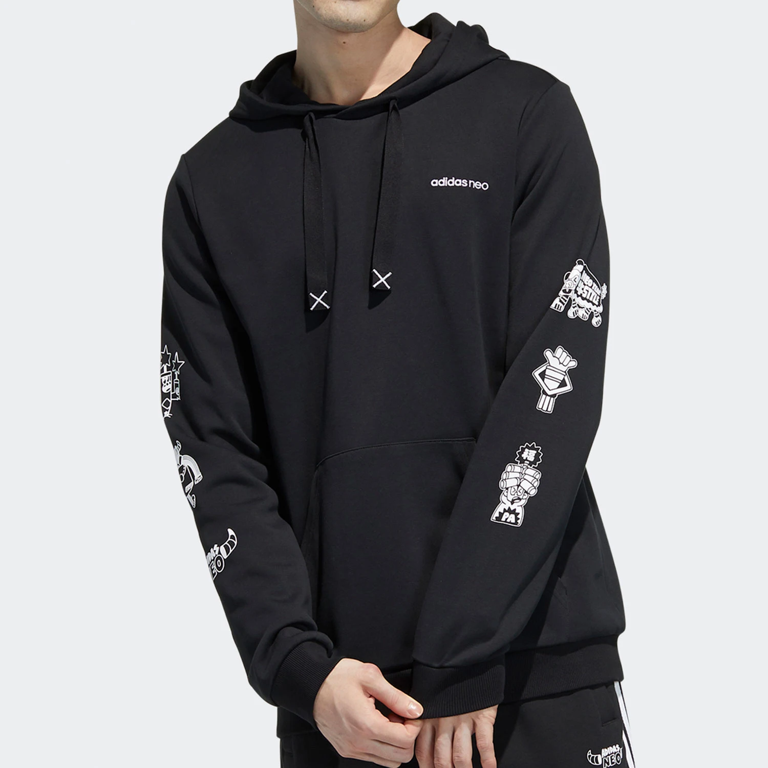 

Оригинальная мужская свободная спортивная толстовка Adidas neo с длинными рукавами GL8083