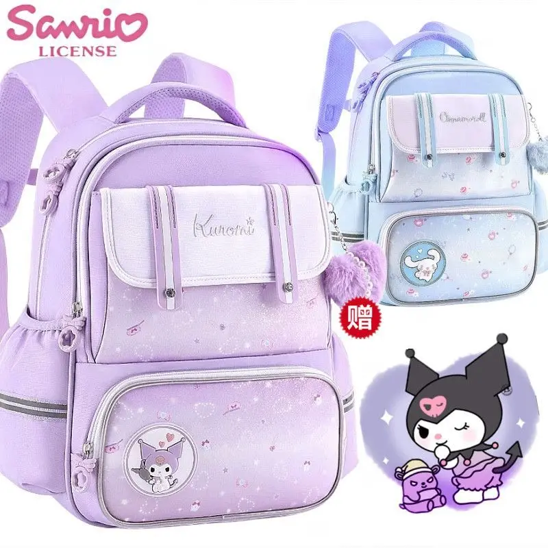 

2024 new Kuromi children's schoolbag cute large-capacity Cinnamoroll spine protection bag My Melody girl backpack