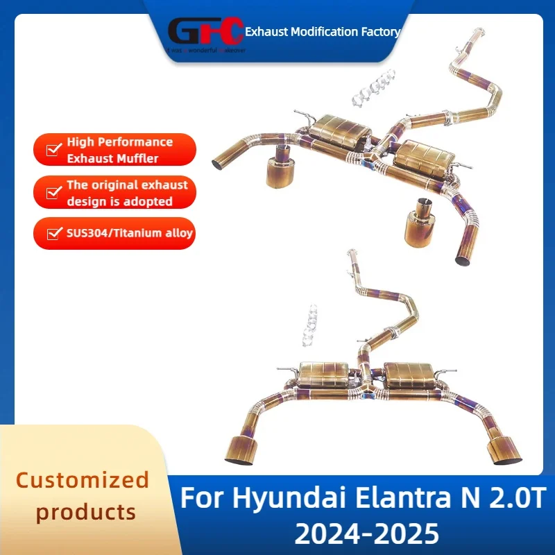 

GFC Catback Valvetronic Exhaust Pipe for Hyundai Elantra N 2.0T 2024-2025 High-Performance Titanium Alloy Valve Exhaust Muffler