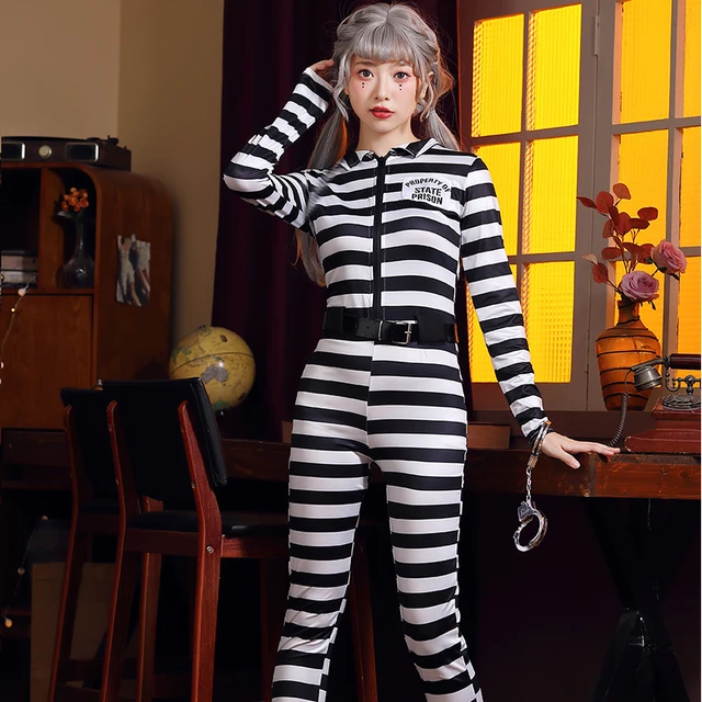 Black and white striped shirt halloween costume hotsell