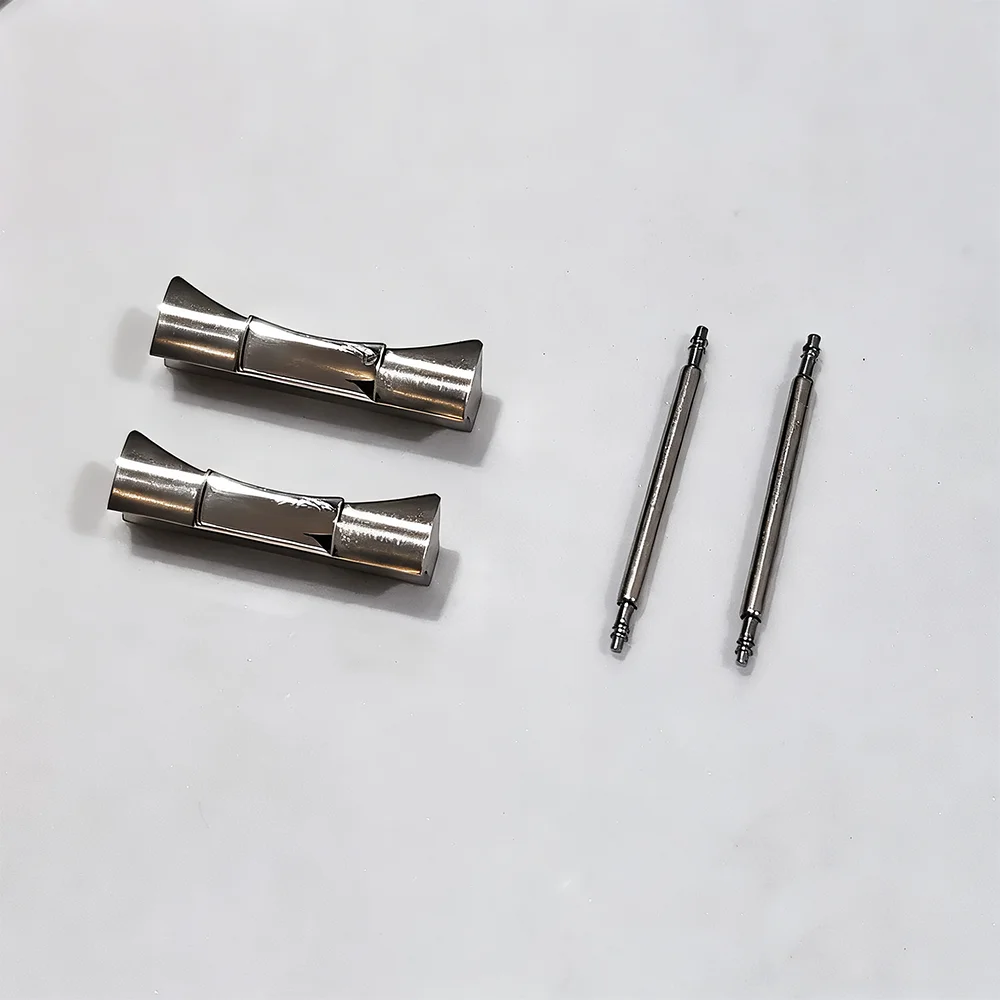 

20mm Curved End links Are used For Watch Strap Connection Silicone Leather Watch Band Arc Interface Watch Strap Accessories