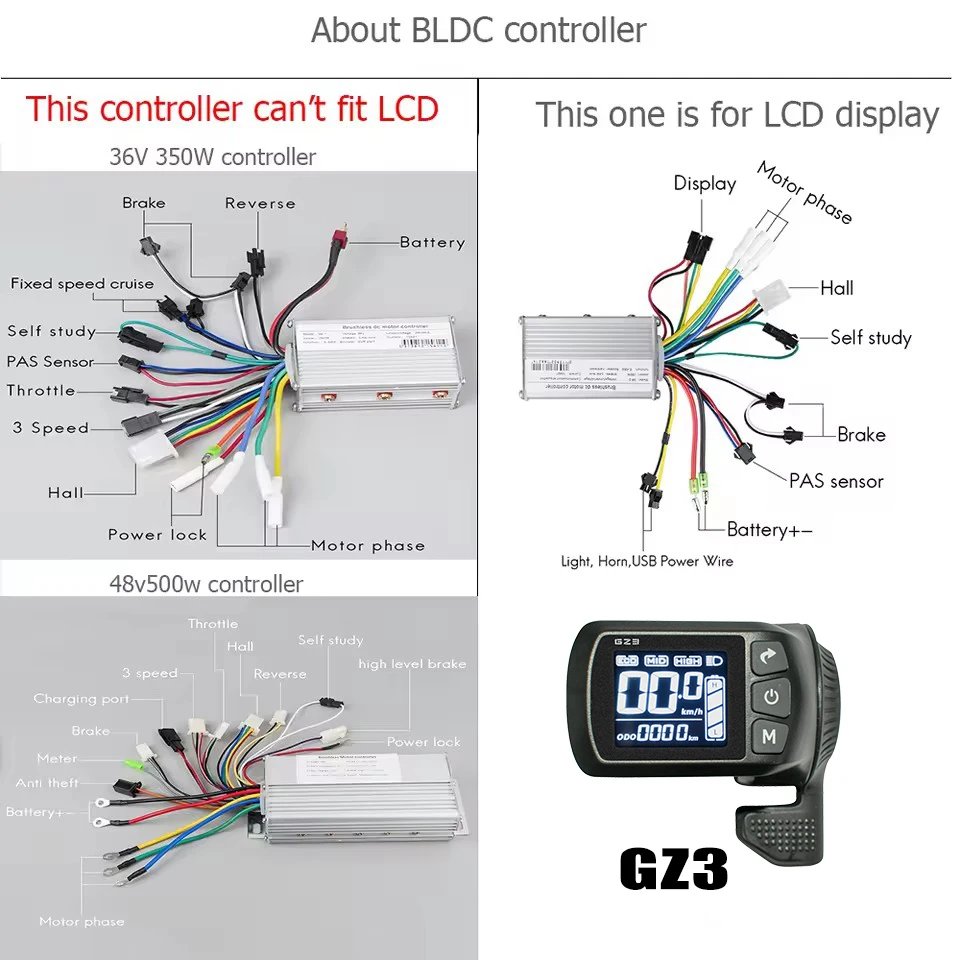 12 인치 BLDC 스쿠터 허브 모터 휠, 48V 500W 브러시리스 비 기어 허브 모터 36V 350W 전기 스쿠터 ebike용 전자 자전거 모터 휠