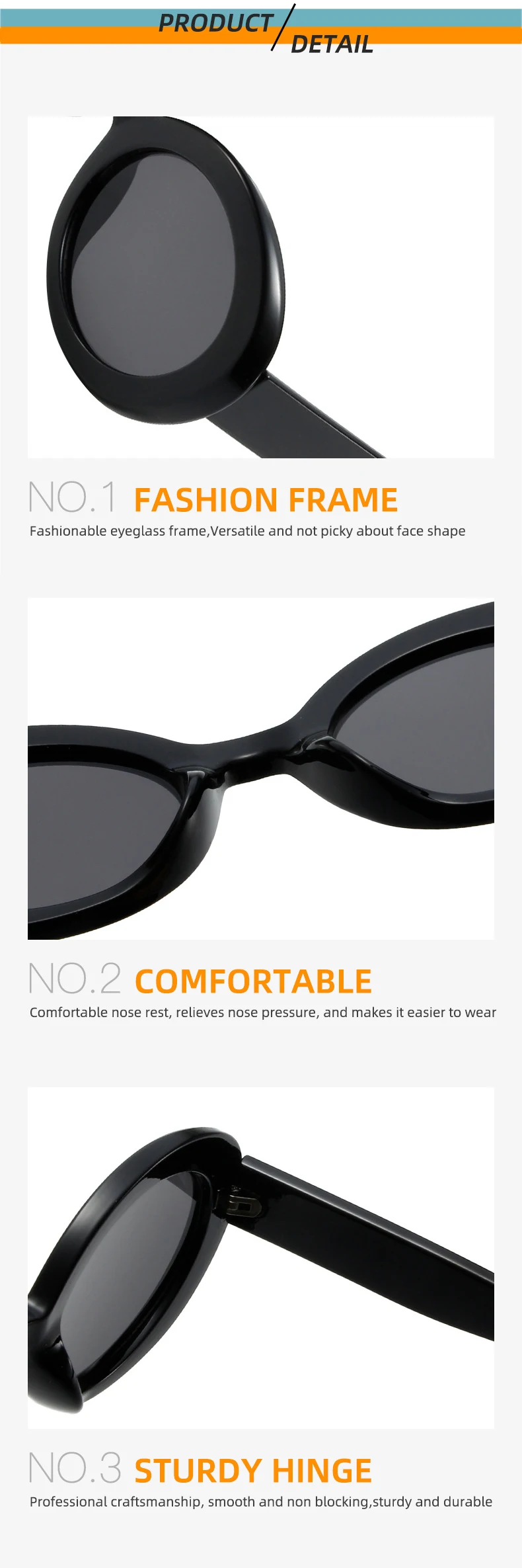SO&EI Neue Ovale Gelee Farbe Frauen Sonnenbrille Mode Gelb Grün Shades UV400 Männer Trend Gradienten Sonnenbrille – Detail 15