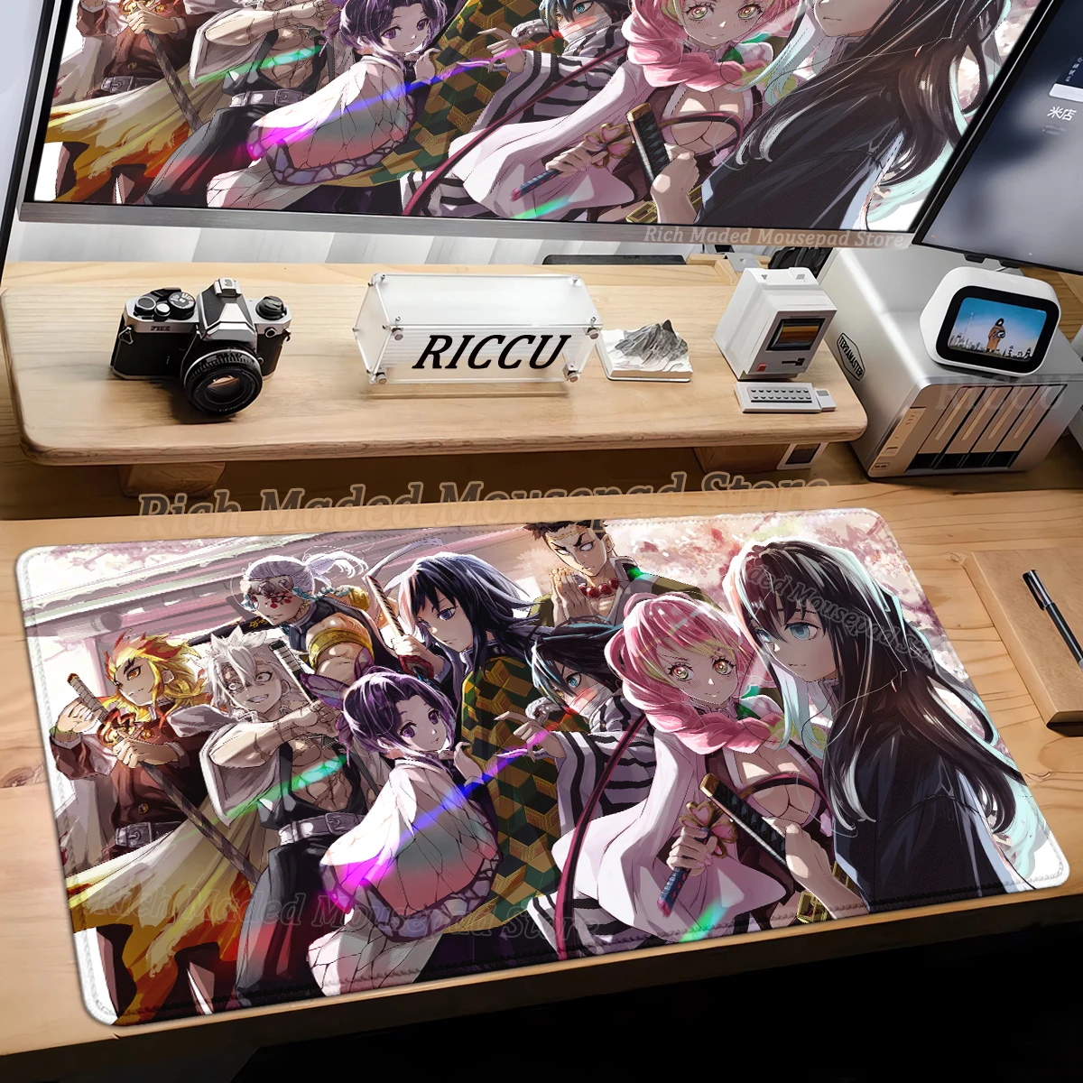 

Muichiro Tokito Demon Slayer коврик для мыши геймер расширенный коврик для мыши большая игровая клавиатура офисный ноутбук Tablemat ПК шкаф настольный коврик