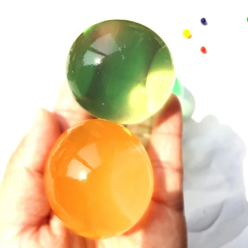 80 قطعة تمرغ 9-12 مللي متر كبير كريستال التربة هيدروجيل هلام الاطفال لعبة حبات المياه تزايد Orbiz كرات الماء ديكورات منزلية للزفاف