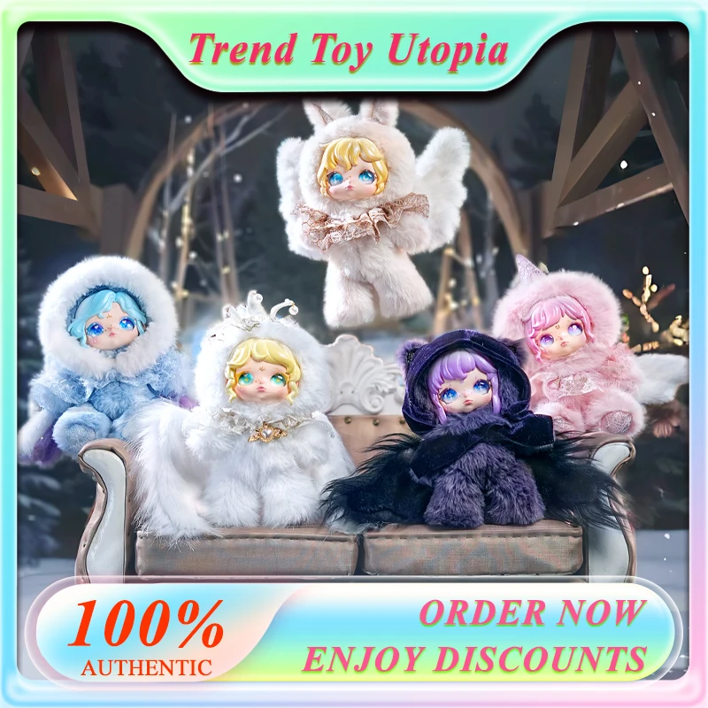 

Dumia Snow Trace Secret Language Vinyl Plush Doll Blind Box Joint Mobile Girl Trendy Play Cute Doll Gift Surprise Blind Box Toys