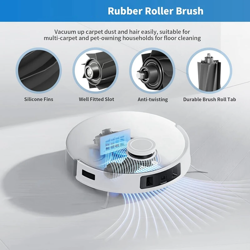 A44F-For ECOVACS T20 Omni/Max/Pro Robot Vacuum Cleaner Accessories, Main Side Brushes Hepa Filters Mop Cloth Dust Bags