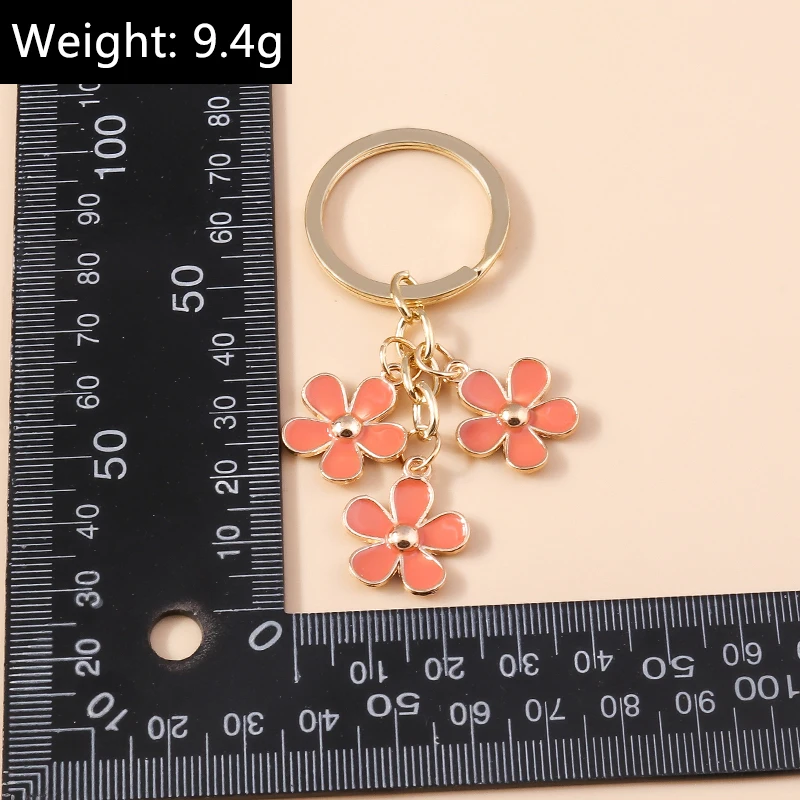 Modische Blumen-Herz-Schlüsselanhänger, Souvenir-Geschenke für Frauen und Männer, Autoschlüssel, Handtaschen- und Geldbörsenanhänger, DIY-Schmuckzubehör – Detail 20