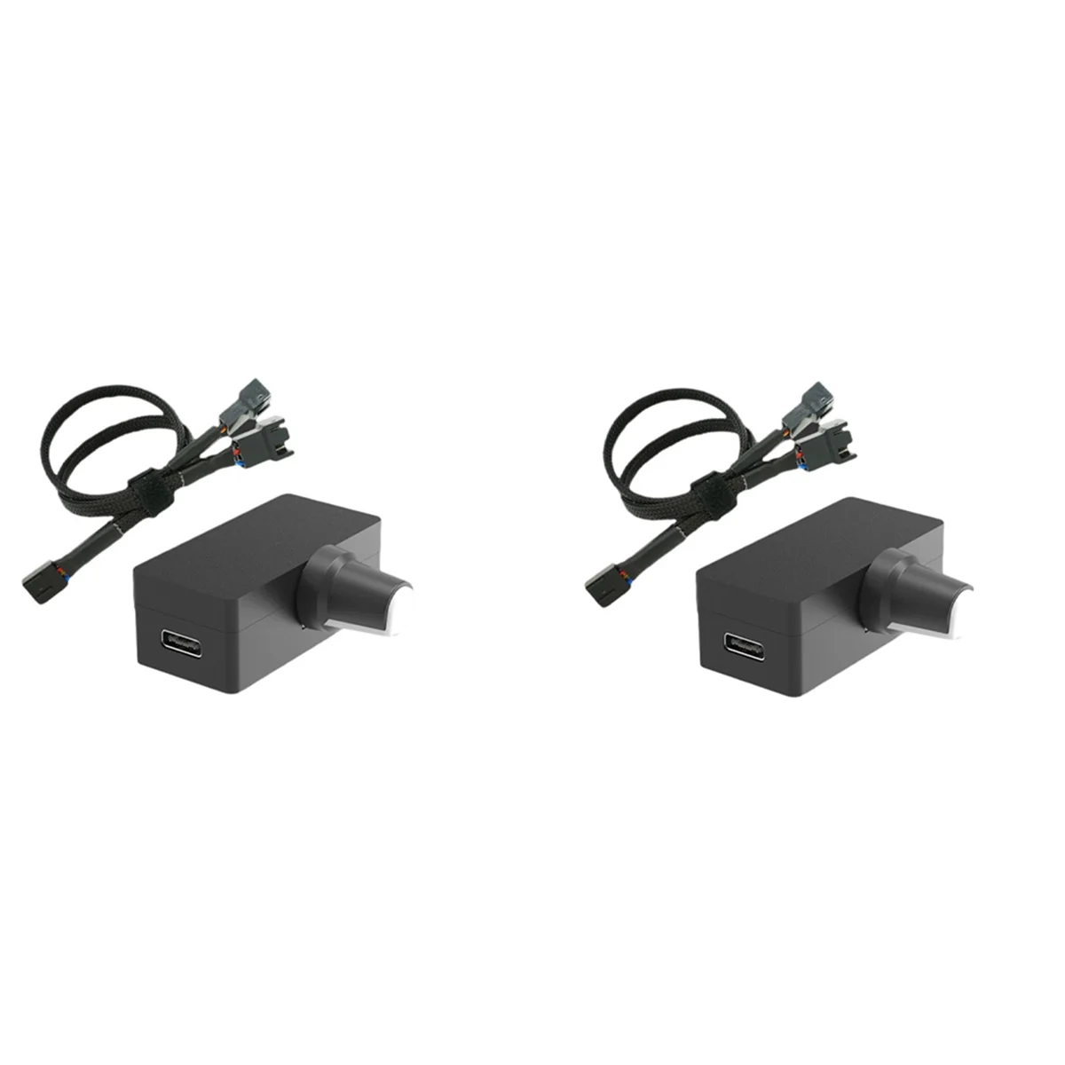 ~ 【A48T HOT】2X PWM وحدة تحكم في السرعة 4Pin PWM محافظ المروحة PWM محافظ USB TYPE-C مصدر الطاقة لتقوم بها بنفسك خيار مبرد تبريد المياه B