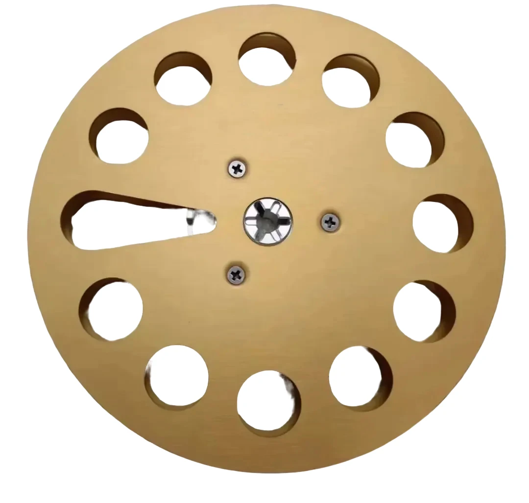 TEAC For 1/4" Aluminum Empty Take Up Reel 7" Inch 12 Hole Open Belt Plastic Take Up Reel for A Reel To Reel Tape Recorder Parts