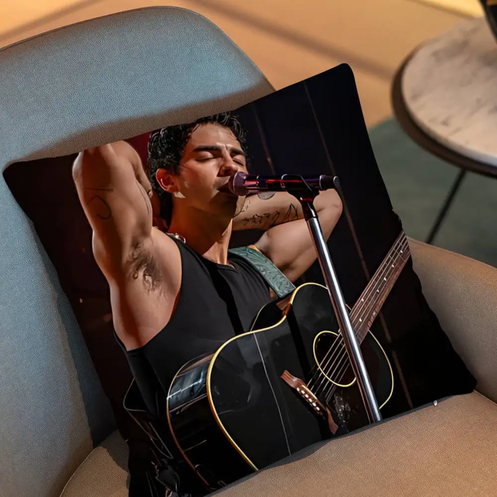DNCE Joe Jonas Live Pillow Case Square Double-Sided Printing Short Plush Sofa Cushion Cover Bedroom Bedside Pillow 5