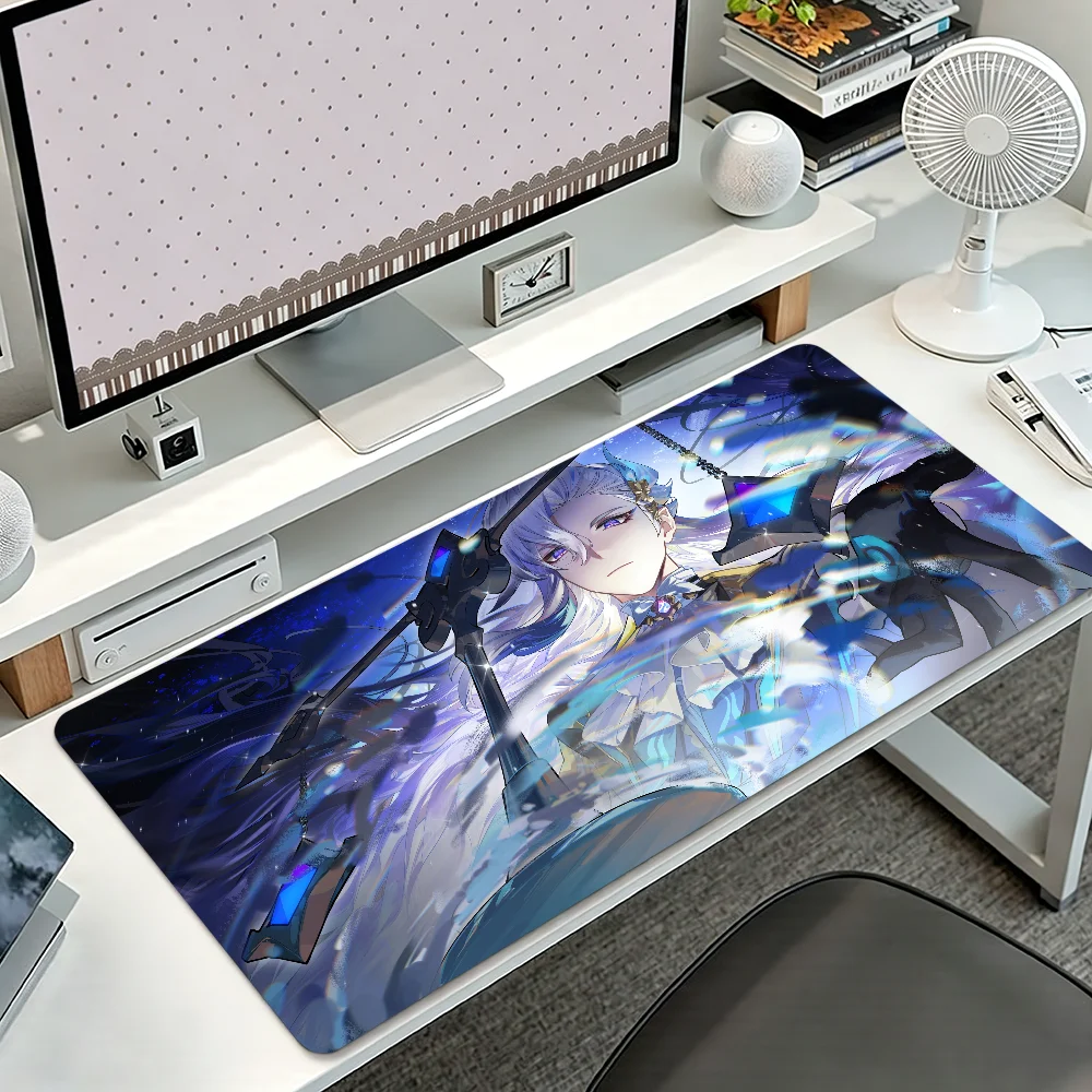 Genshin Impact Neuvillette Mouse Pad Non-slip Thickened MousePad Student Gaming Cushion Large Writing Lockedge Office