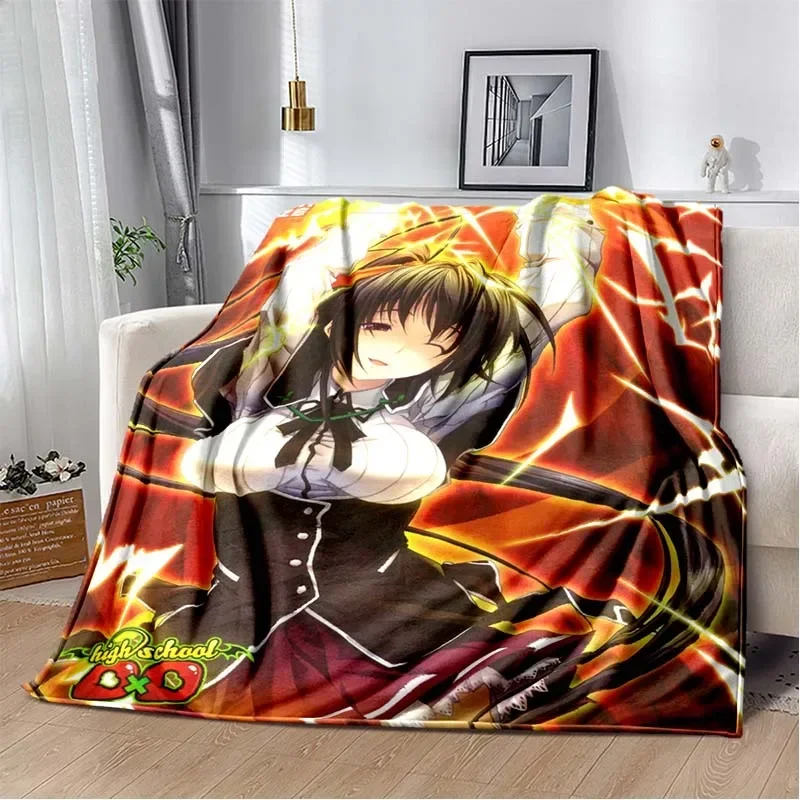 2026 Anime High School D×D Sexy Girl Soft Plush Blanket,Flannel Blanket Throw Blanket For Living Room Bedroom Bed Sofa Picnic Co