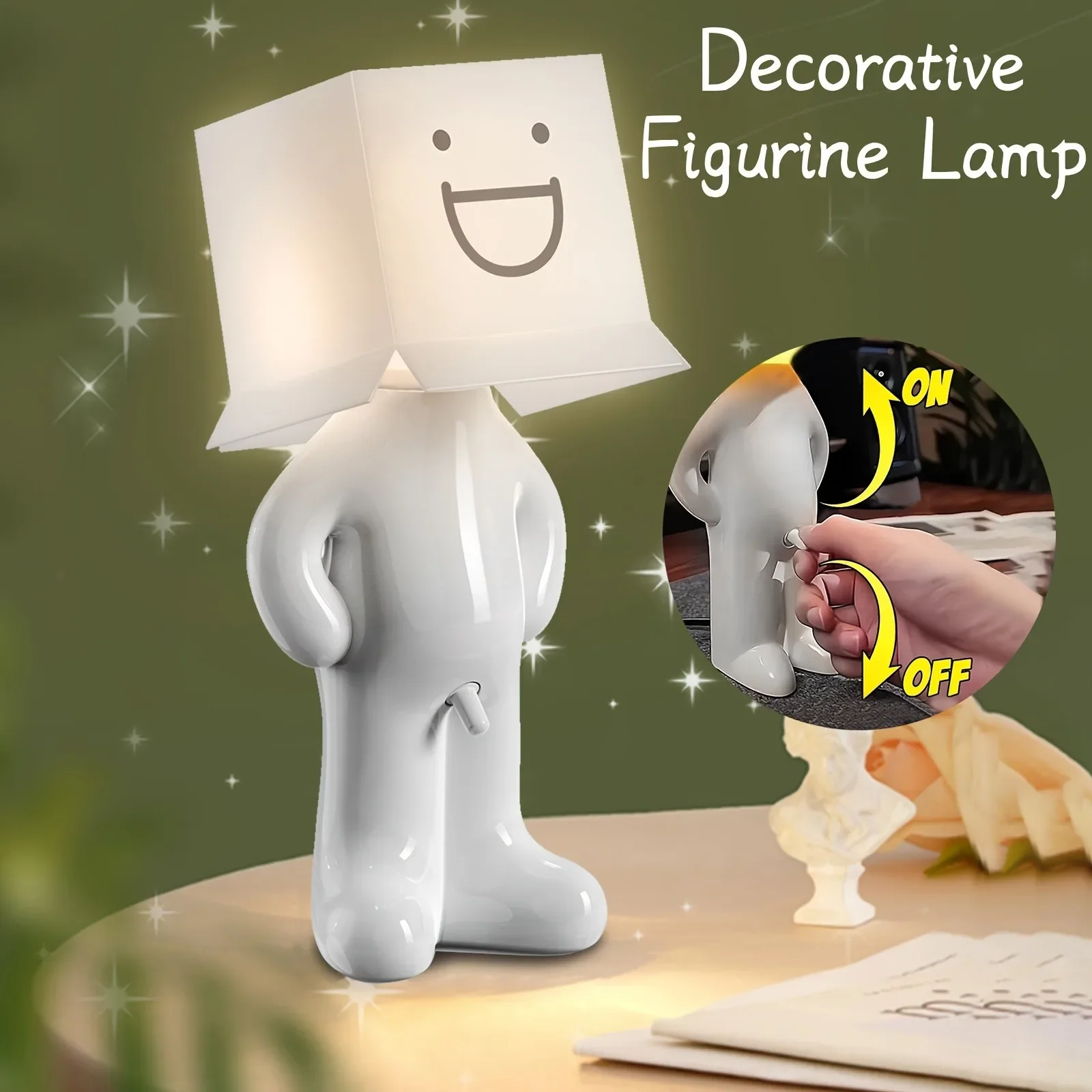 Table Lamp USB Plug Claeted Naughty Boy Creative Unique LED Pleats Reading Lighting Bedroom Bedside Night Light Children's Gift