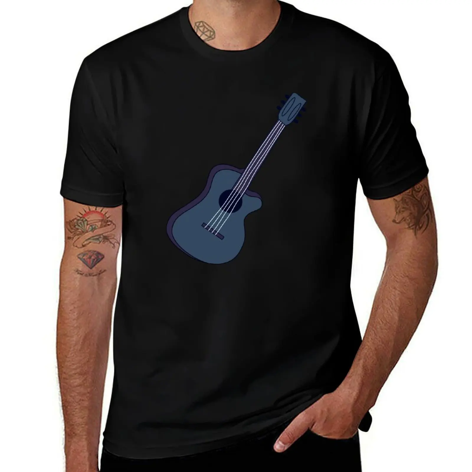 

Guitar T-Shirt summer tops man clothes Funny t-shirt fashion shirts mens plain t shirts