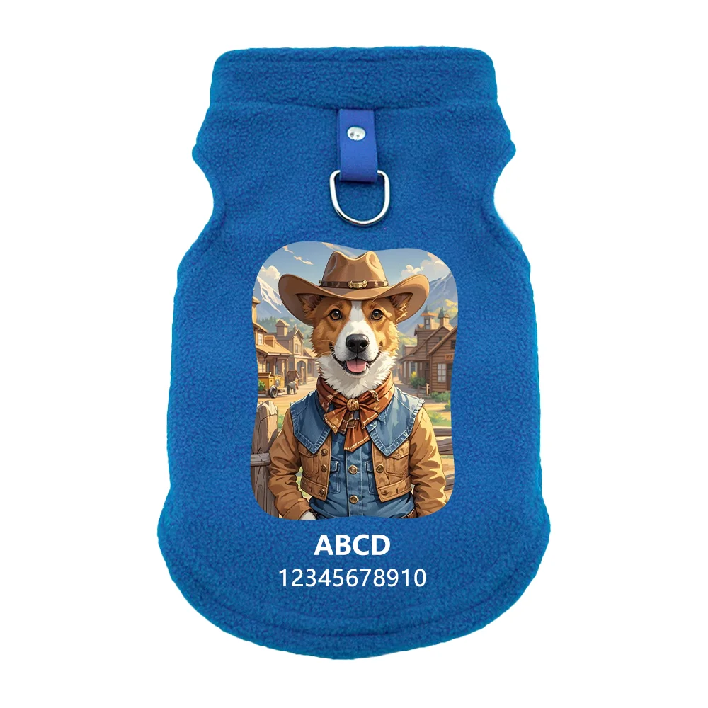 custom dogs clothes cowboy style costume for dogs vest Personalized pets clothes puppy clothes Suitable for spring autumn winter