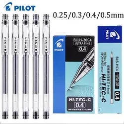 Conjunto de Caneta Gel Pilot HI-TEC, Ponto Fino, Agulha Esferográfica, Tinta Neutra, Preto, Azul, Vermelho, BLLH-20C4, 0.25mm, 0.3mm, 0.4mm, 0.5mm, 12pcs por caixa