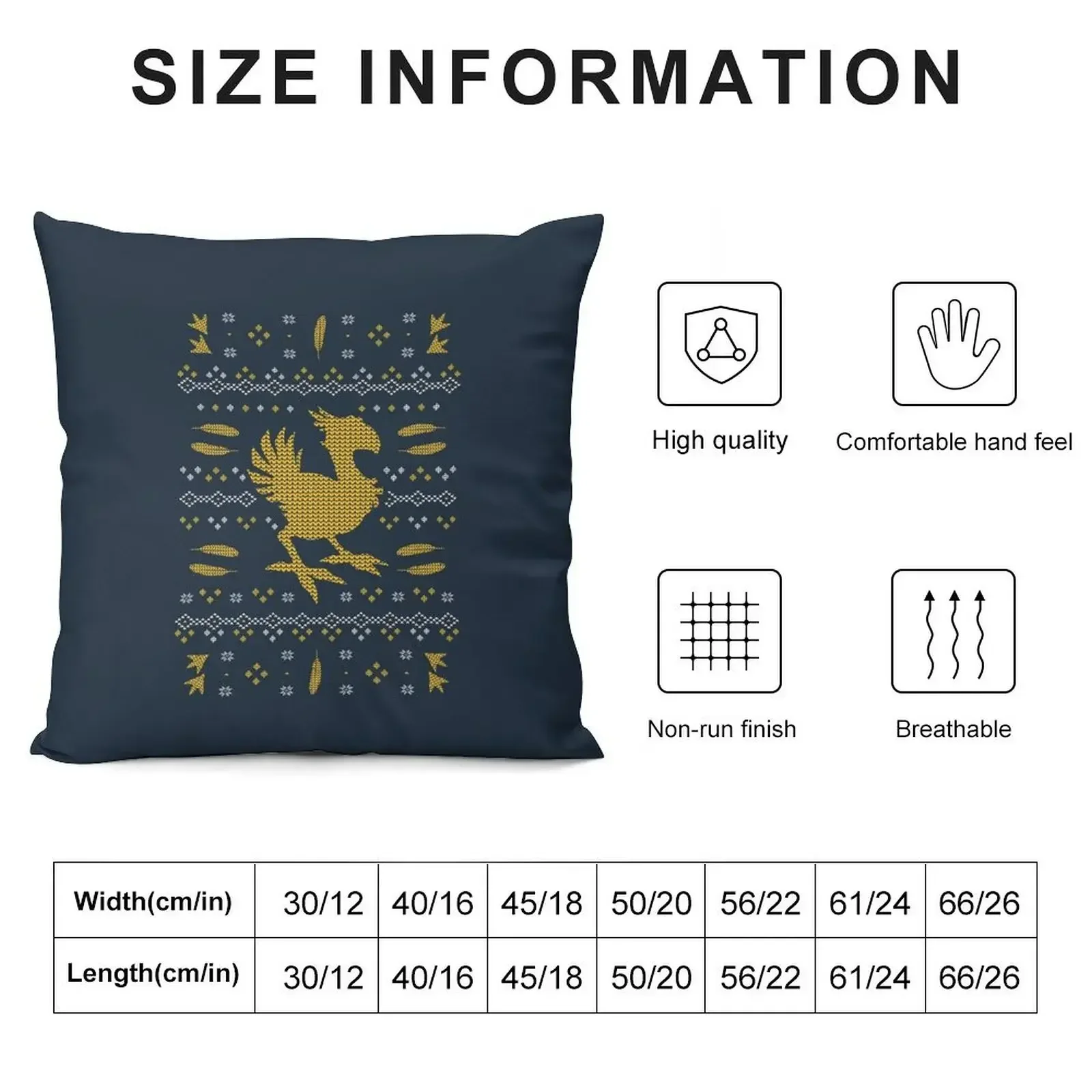 Chocobo Christmas Throw Pillow Covers For Sofas autumn pillowcase pillow