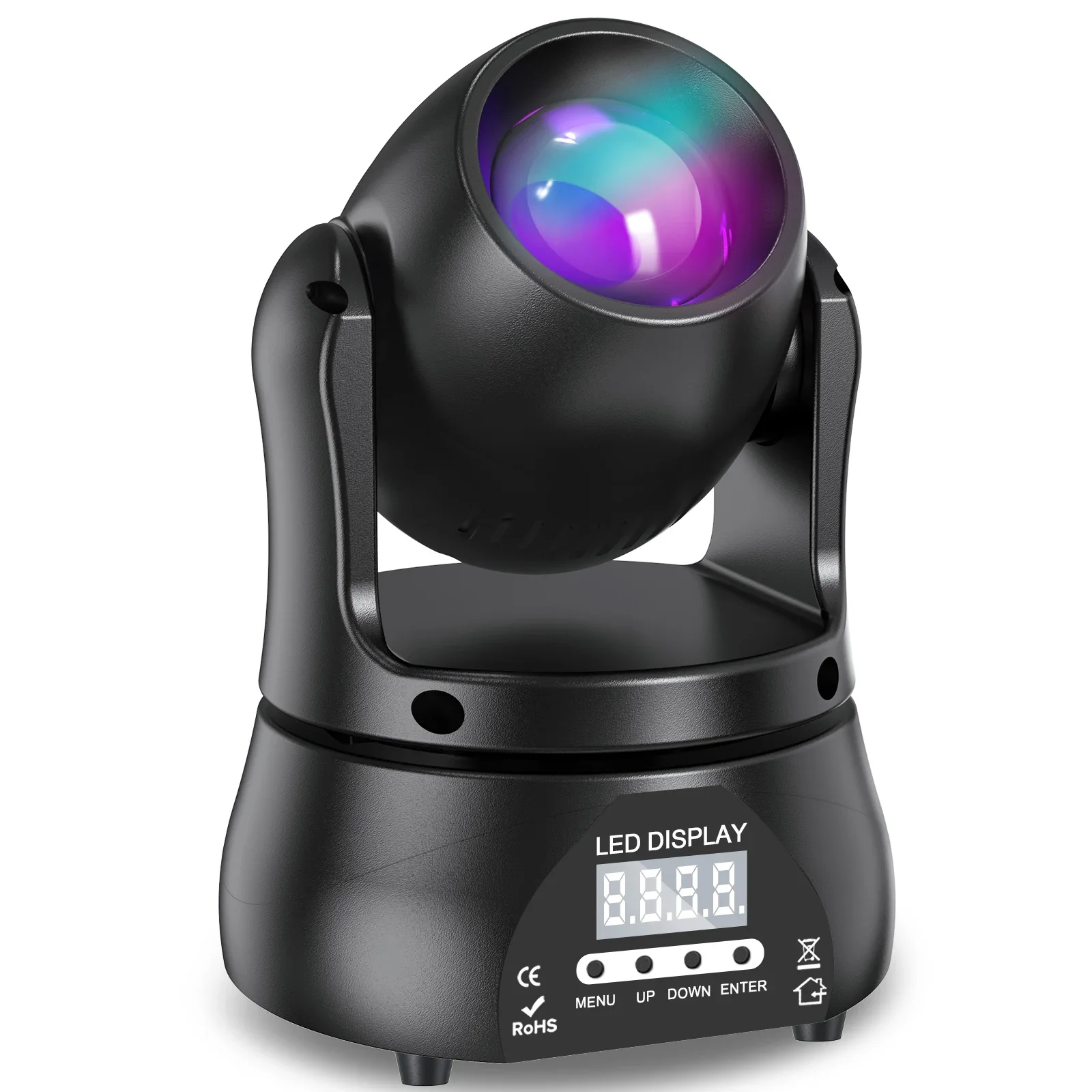 

GEFENSI 40W Beam Moving Head Light DMX512 RGBW Stage Light For DJ Concert Party Wedding Nightclub Professional Effect Lighting