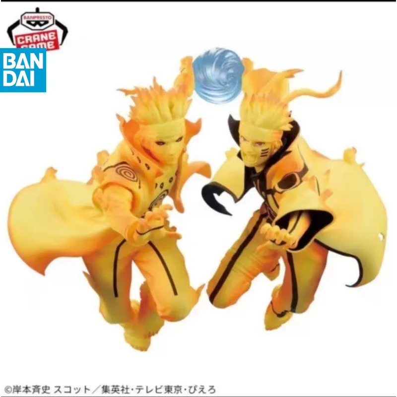 

BANDAI оригинальная фигурка Наруто Шиппуден Узумаки Наруто и Намикадзе Минато ПВХ модель Коллекционная игрушка детский подарок