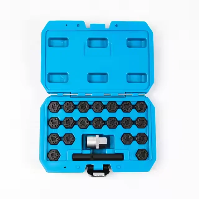 

22Pcs VAG Wheel Lock Screw Socket Set Nut Anti-Theft Screw Removal Kit for VAG(VT13813A)