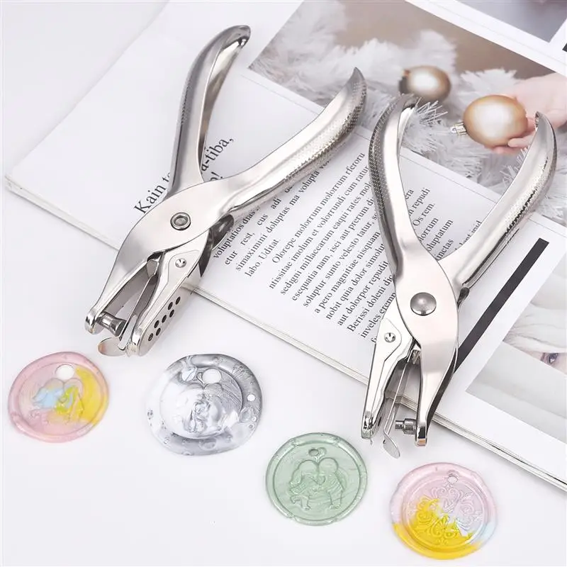 1Pc 3/6mm Pore Diameter Punch Pliers Single Hole Puncher Hand Paper Scrapbooking Punches For DIY Craft Cutter Home Office Tools