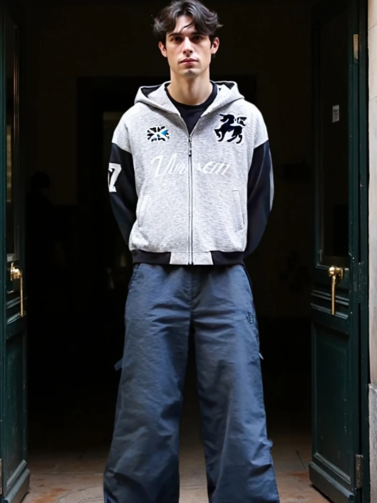 الأمريكية خمر الشارع الشهير زمم هوديي رجل راجلان كم فضفاض صالح سترة للجنسين الخريف الهيب هوب شارع العليا مقنعين البلوز